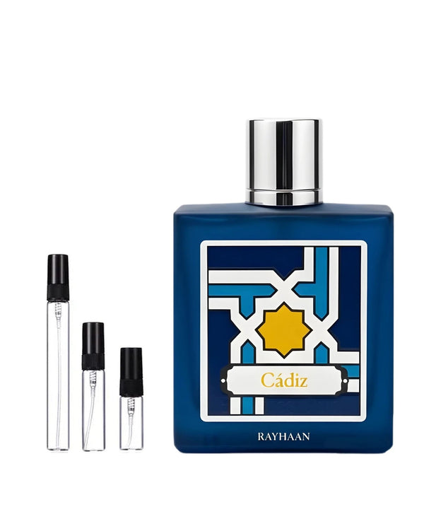 Rayhaan Cádiz sample – decant in glazen sprayflesje (2, 5 of 10 ml)