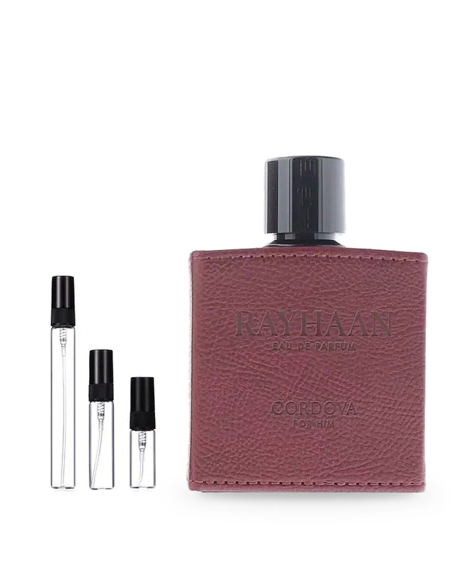 Rayhaan Cordova sample – decant in glazen sprayflesje (2, 5 of 10 ml)
