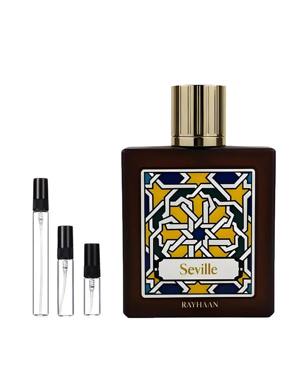 Rayhaan Seville sample – decant in glazen sprayflesje (2, 5 of 10 ml)