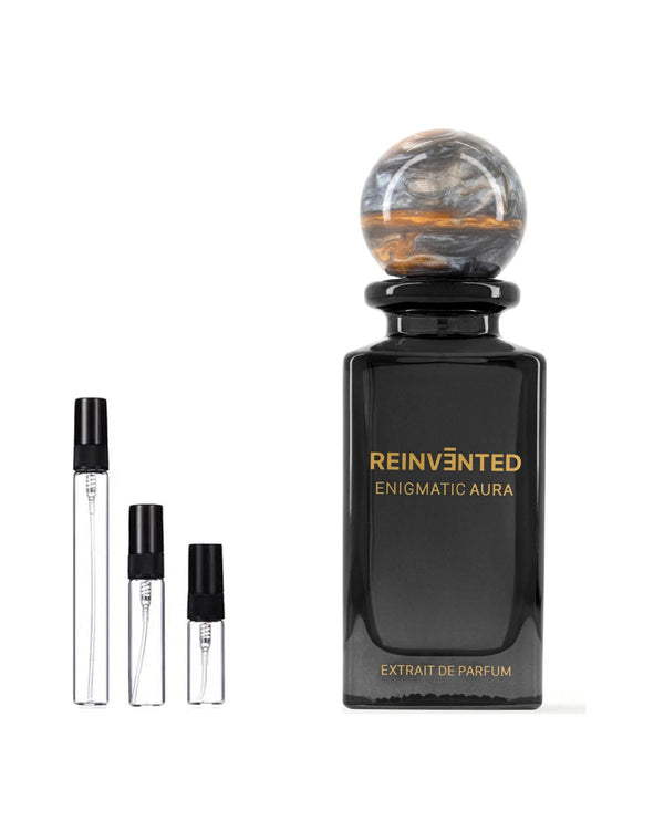 Reinvented Enigmatic Aura Sample – 2, 5 of 10 ml decant in glazen sprayflesje