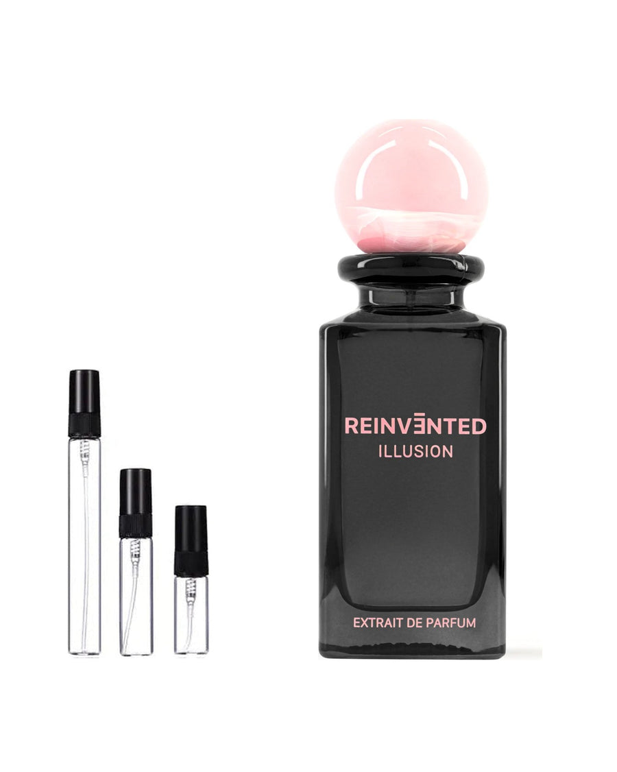Reinvented Illusion sample – decant in glazen sprayflesje (2, 5 of 10 ml)