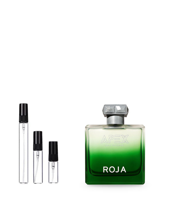 Roja Parfums Apex Eau Intense sample – decant in glazen sprayflesje (2, 5 of 10 ml)