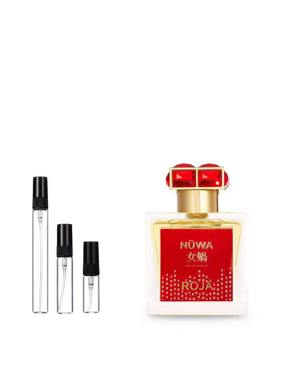 Roja Parfums Nuwa sample – decant in glazen sprayflesje (2, 5 of 10 ml)