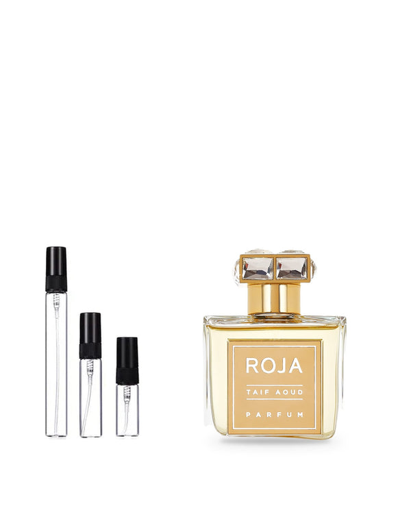 Roja Parfums Taif Aoud sample – decant in glazen sprayflesje (2, 5 of 10 ml)