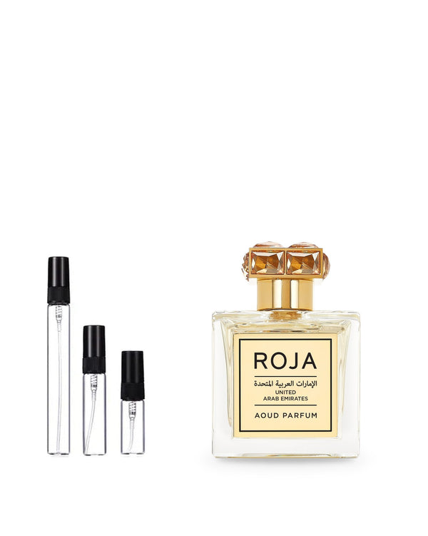 Roja Parfums United Arab Emirates sample – decant in glazen sprayflesje (2, 5 of 10 ml)