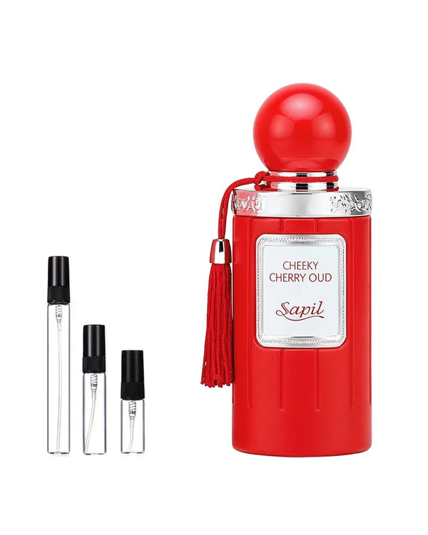 Sapil Cheeky Cherry Oud sample – decant in glazen sprayflesje (2, 5 of 10 ml)