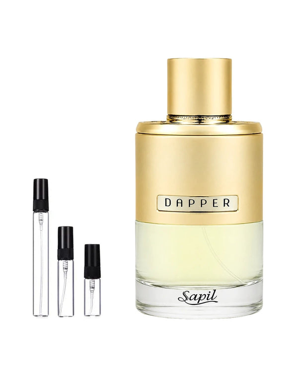 Sapil Dapper sample – decant in glazen sprayflesje (2, 5 of 10 ml)