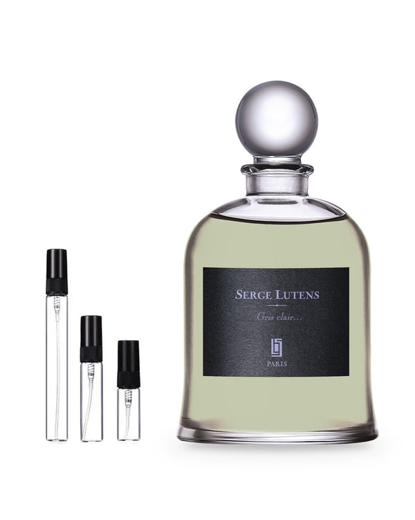 Serge Lutens Gris Clair sample – decant in glazen sprayflesje (2, 5 of 10 ml)