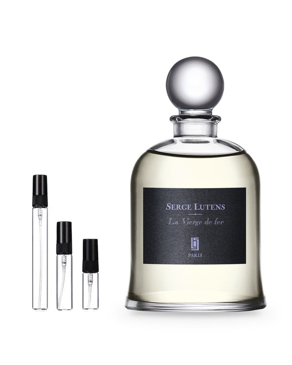 Serge Lutens La Vierge De Fer sample – decant in glazen sprayflesje (2, 5 of 10 ml)
