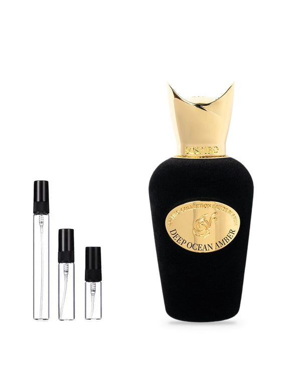 Sospiro Deep Ocean Amber sample – decant in glazen sprayflesje (2, 5 of 10 ml)
