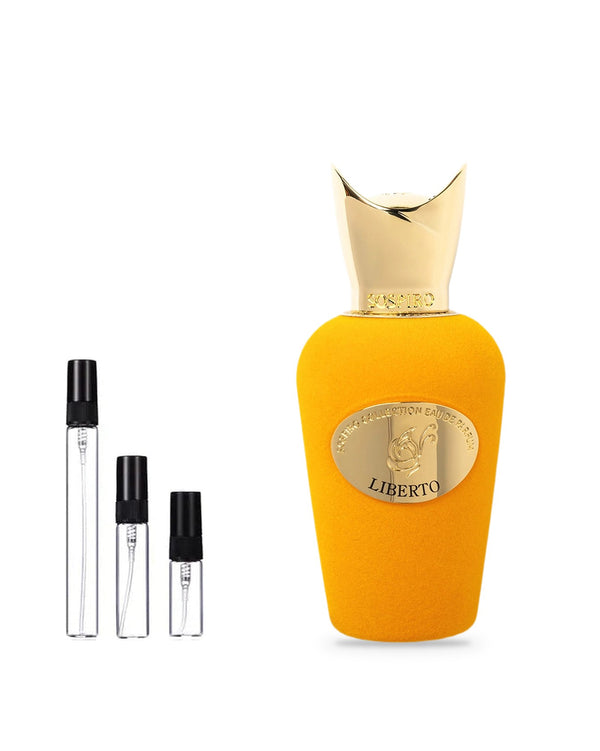 Sospiro Liberto sample – decant in glazen sprayflesje (2, 5 of 10 ml)