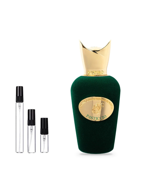 Sospiro Pasticcio sample – decant in glazen sprayflesje (2, 5 of 10 ml)