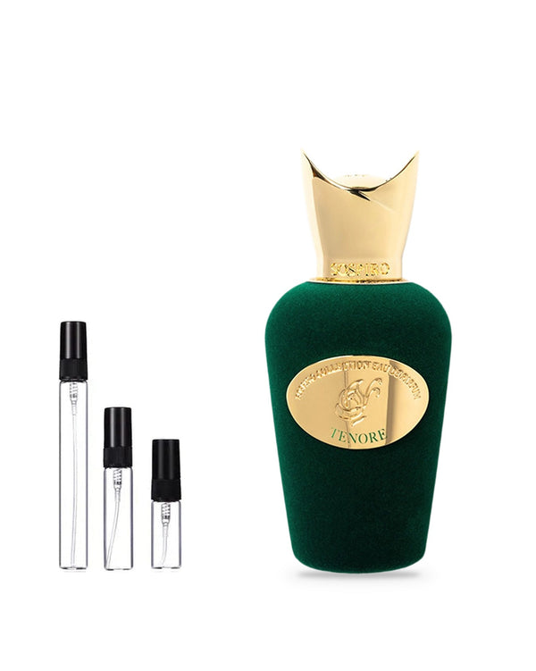 Sospiro Tenore sample – decant in glazen sprayflesje (2, 5 of 10 ml)