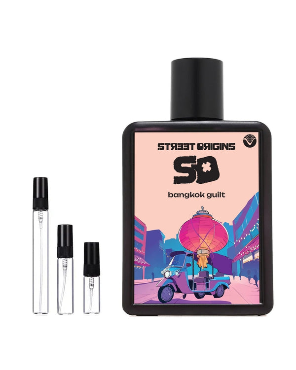 Street Origins Bangkok Guilt sample – decant in glazen sprayflesje (2, 5 of 10 ml)