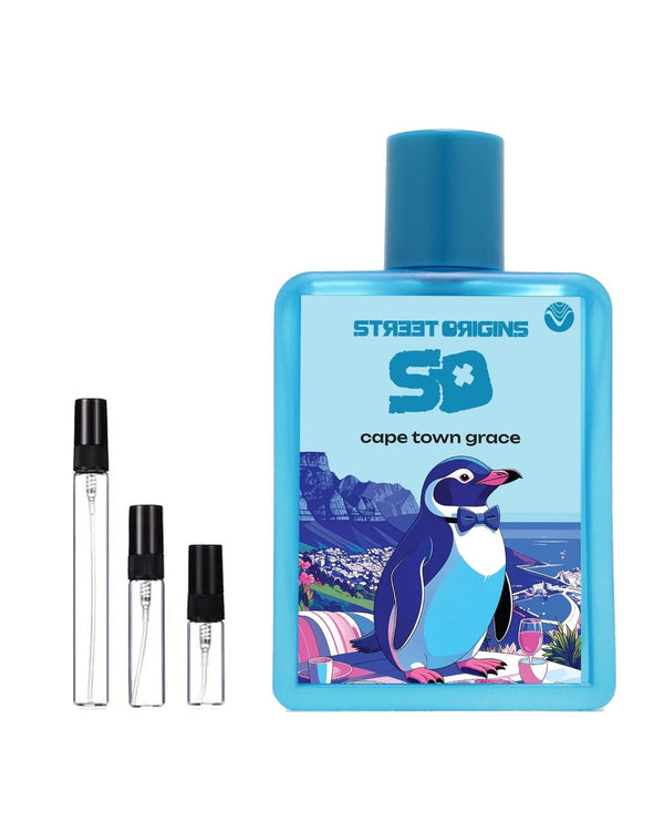 Street Origins Cape Town Grace sample – decant in glazen sprayflesje (2, 5 of 10 ml)