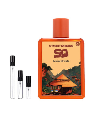 Street Origins Hanoi Drizzle sample – decant in glazen sprayflesje (2, 5 of 10 ml)