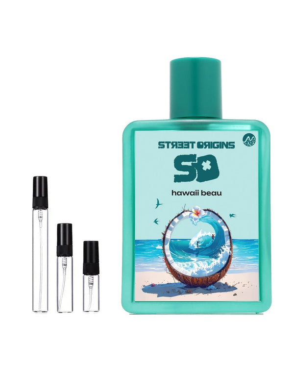 Street Origins Hawaii Beau sample – decant in glazen sprayflesje (2, 5 of 10 ml)