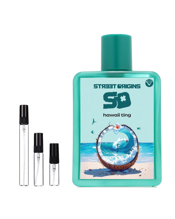 Street Origins Hawaii Ting sample – decant in glazen sprayflesje (2, 5 of 10 ml)