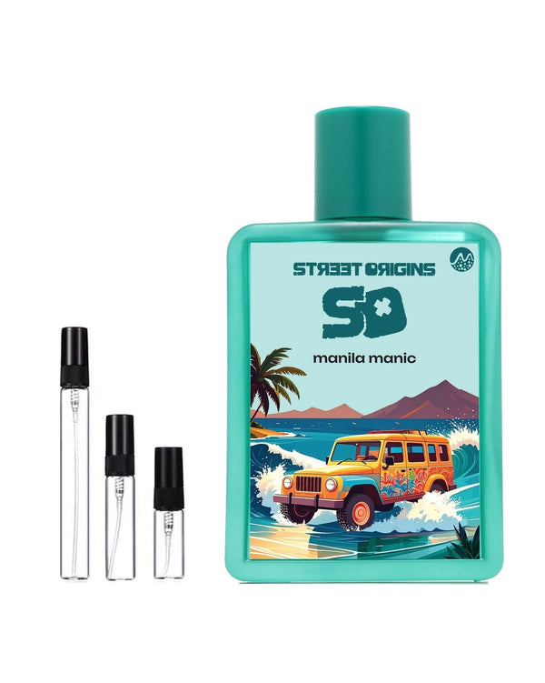 Street Origins Manila Manic sample – decant in glazen sprayflesje (2, 5 of 10 ml)