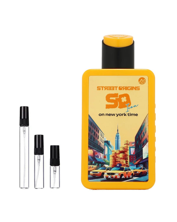 Street Origins On New York Time sample – decant in glazen sprayflesje (2, 5 of 10 ml)