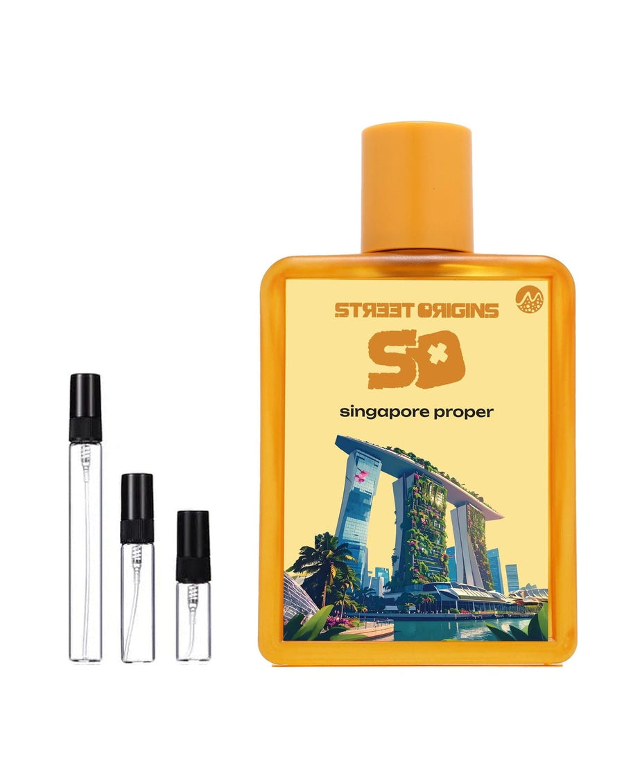 Street Origins Singapore Proper sample – decant in glazen sprayflesje (2, 5 of 10 ml)