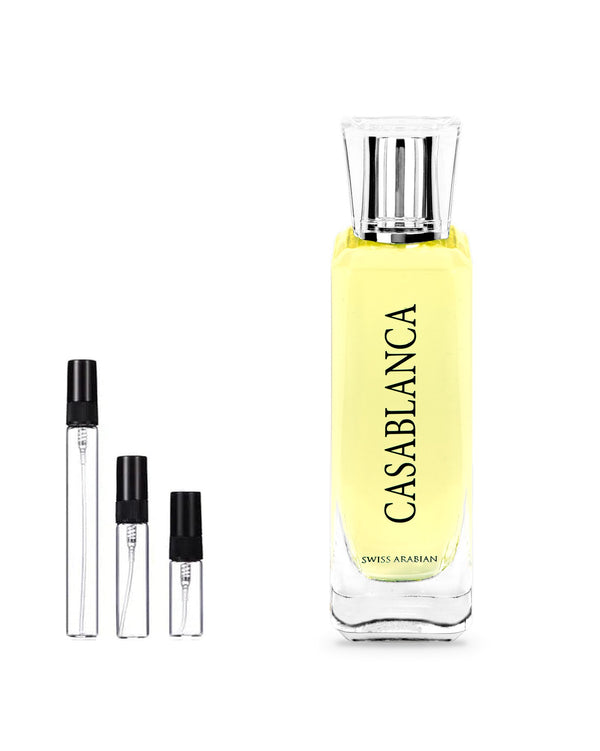 Swiss Arabian Casablanca sample – decant in glazen sprayflesje (2, 5 of 10 ml)