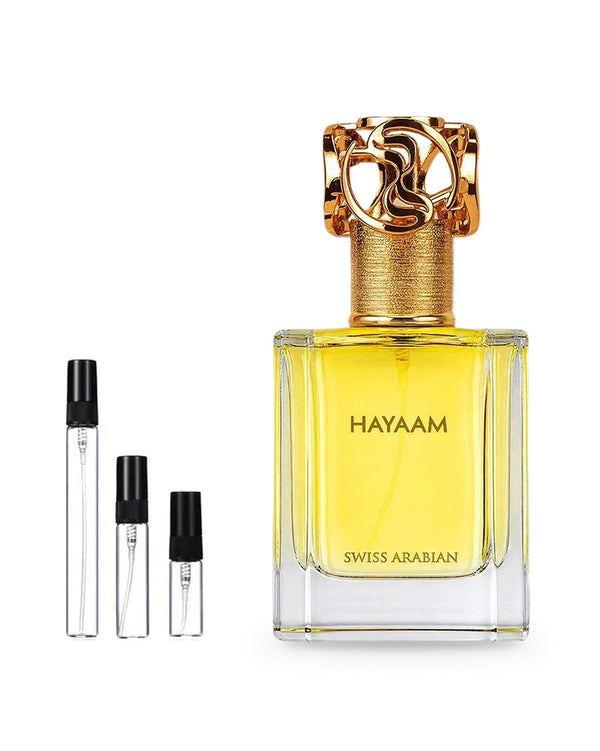 Swiss Arabian Hayaam sample – decant in glazen sprayflesje (2, 5 of 10 ml)