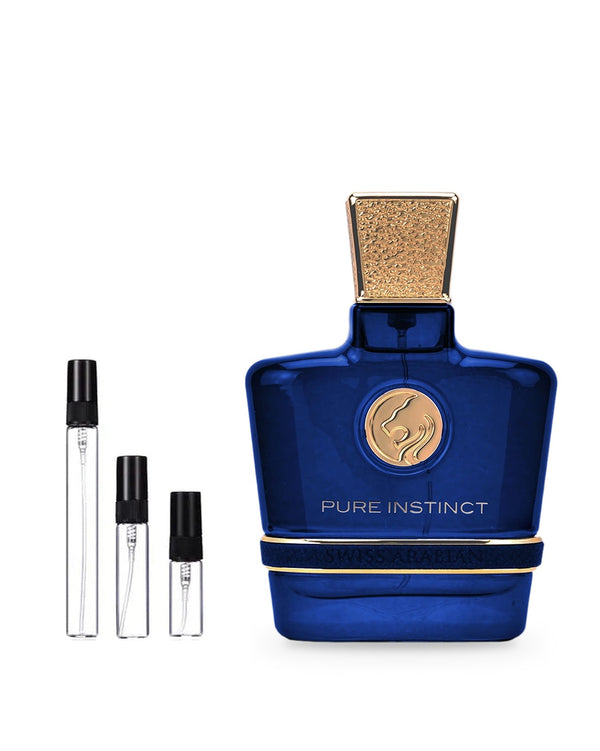 Swiss Arabian Pure Instinct sample – decant in glazen sprayflesje (2, 5 of 10 ml)