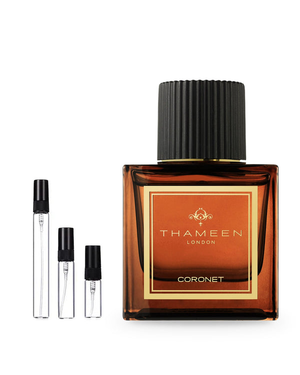 Thameen Coronet sample – decant in glazen sprayflesje (2, 5 of 10 ml)
