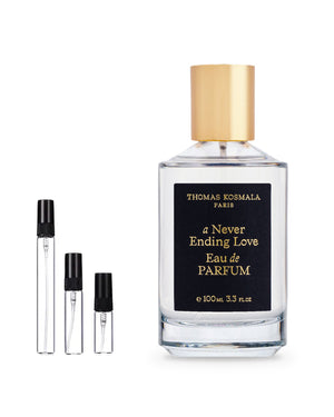 Thomas Kosmala A Never Ending Love sample – decant in glazen sprayflesje (2, 5 of 10 ml)