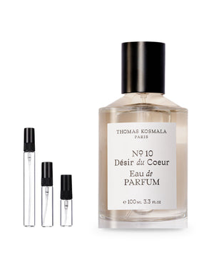 Thomas Kosmala No. 10 Desir Du Coeur sample – decant in glazen sprayflesje (2, 5 of 10 ml)