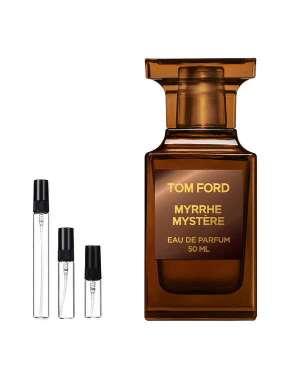 Tom Ford Myrrhe Mystère sample – decant in glazen sprayflesje (2, 5 of 10 ml)