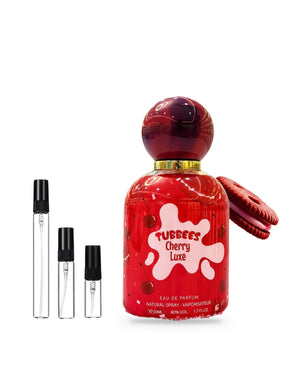 Tubbees Cherry Luxe sample – decant in glazen sprayflesje (2, 5 of 10 ml)