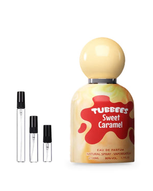 Tubbees Sweet Caramel sample – decant in glazen sprayflesje (2, 5 of 10 ml)