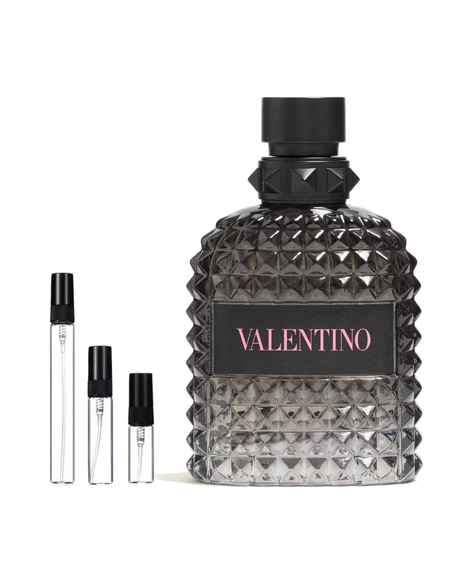 Valentino Uomo Born in Roma sample – decant in glazen sprayflesje (2, 5 of 10 ml)