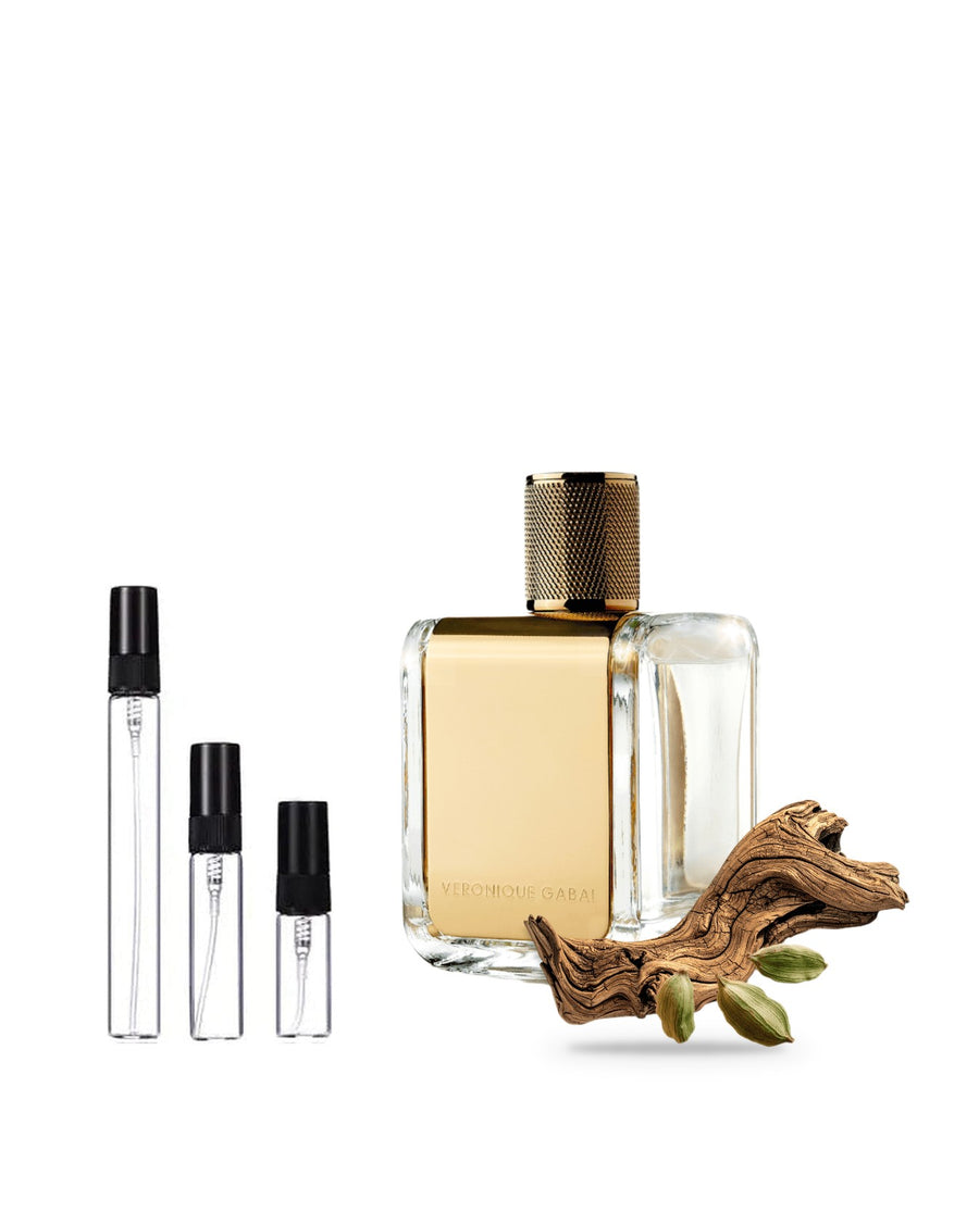 Veronique Gabai Sunset Wood sample – decant in glazen sprayflesje (2, 5 of 10 ml)