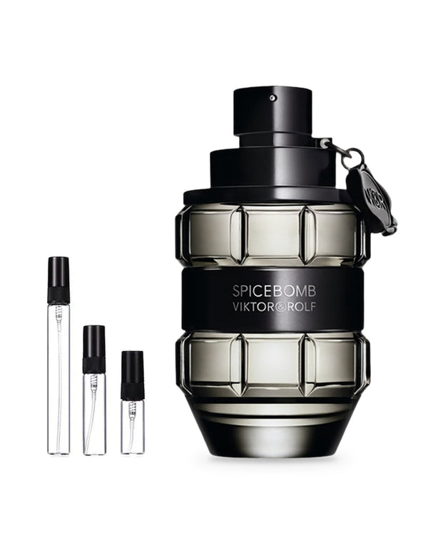 Viktor & Rolf Spicebomb sample – decant in glazen sprayflesje (2, 5 of 10 ml)