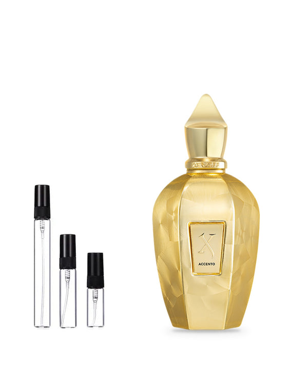 Xerjoff Accento Overdose sample – decant in glazen sprayflesje (2, 5 of 10 ml)
