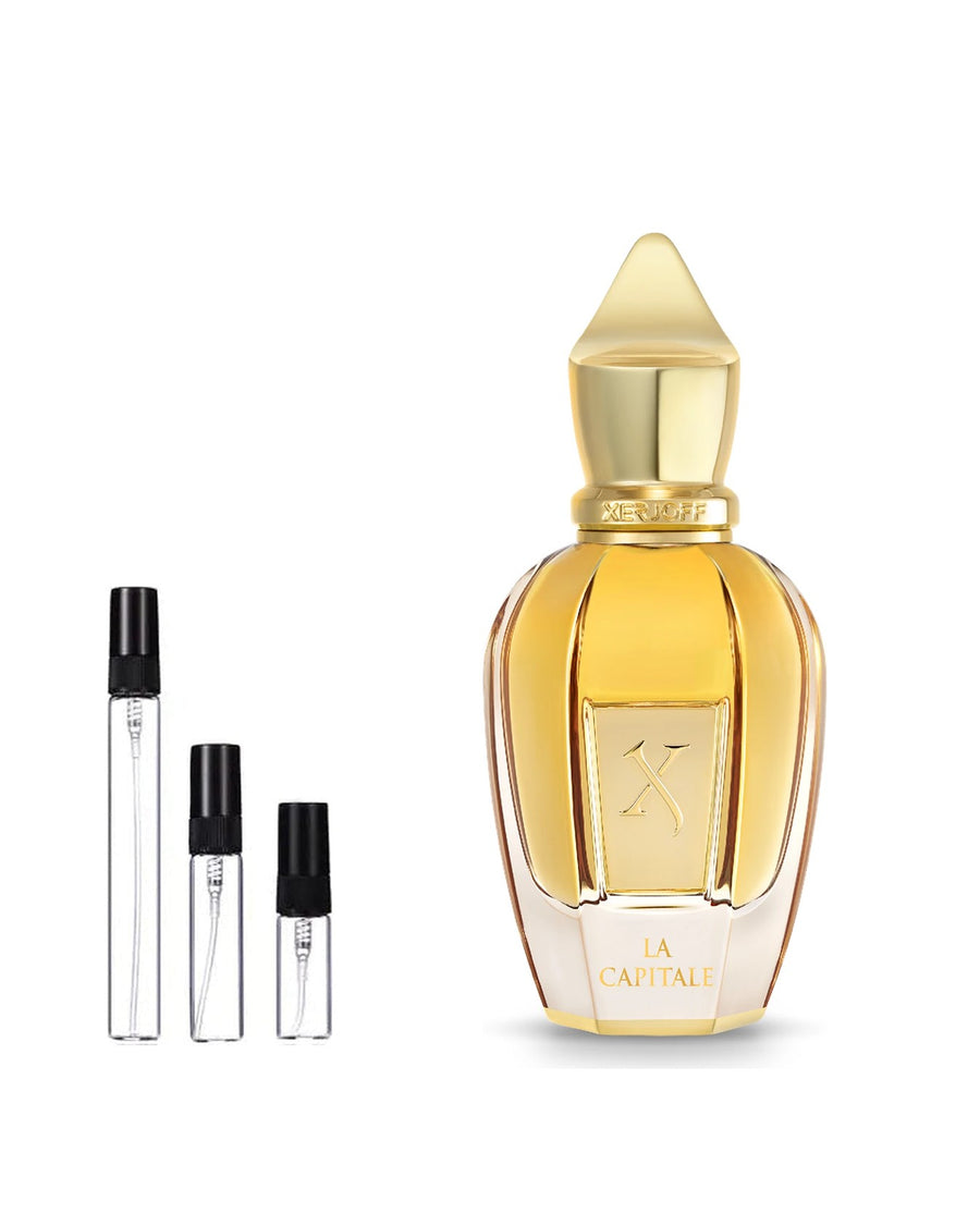 Xerjoff La Capitale sample – decant in glazen sprayflesje (2, 5 of 10 ml)