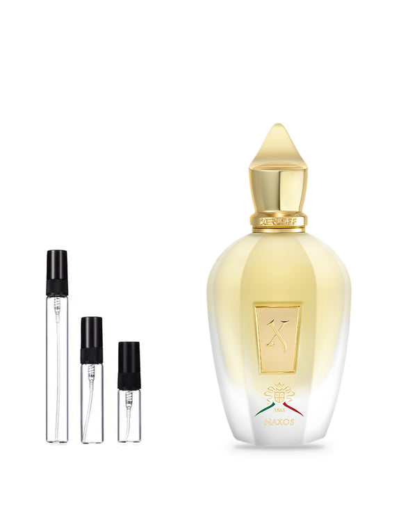 Xerjoff Naxos sample – decant in glazen sprayflesje (2, 5 of 10 ml)