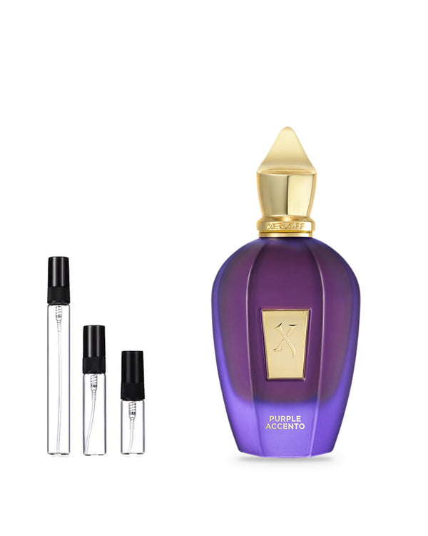 Xerjoff Purple Accento sample – decant in glazen sprayflesje (2, 5 of 10 ml)