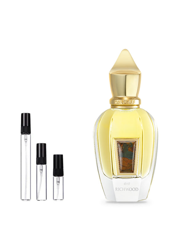 Xerjoff Richwood sample – decant in glazen sprayflesje (2, 5 of 10 ml)
