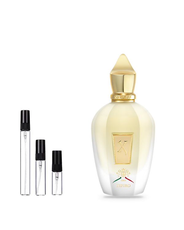 Xerjoff Zefiro sample – decant in glazen sprayflesje (2, 5 of 10 ml)