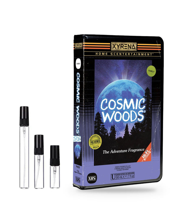 Xyrena Cosmic Woods sample – decant in glazen sprayflesje (2, 5 of 10 ml)