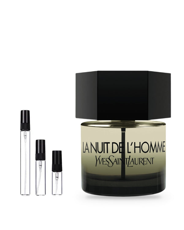 Yves Saint Laurent La Nuit de L'Homme sample – decant in glazen sprayflesje (2, 5 of 10 ml)