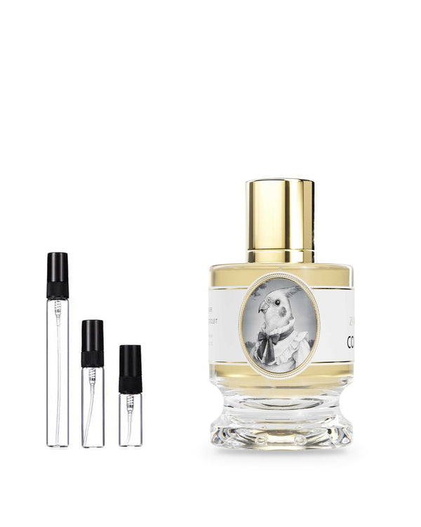 Zoologist Cockatiel sample – decant in glazen sprayflesje (2, 5 of 10 ml)