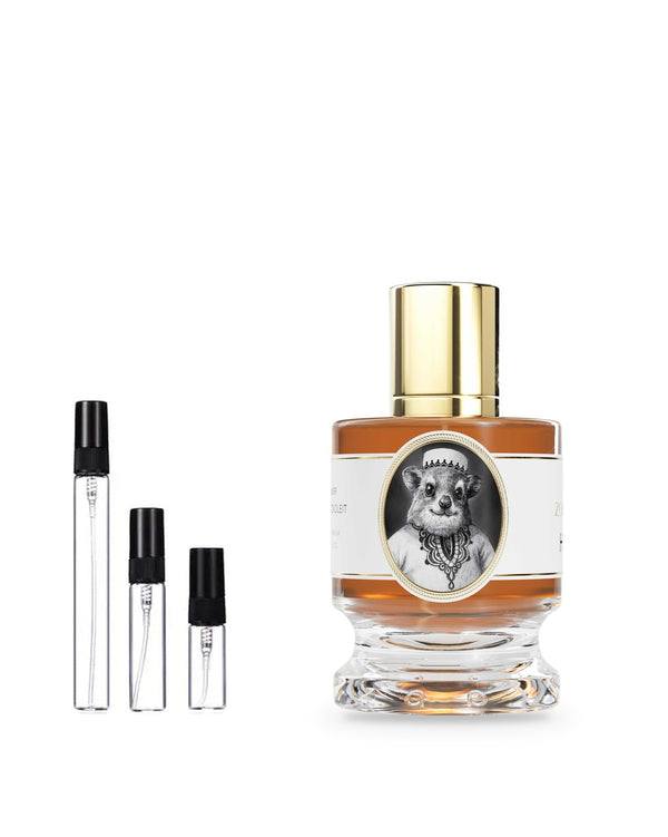 Zoologist Hyrax sample – decant in glazen sprayflesje (2, 5 of 10 ml)