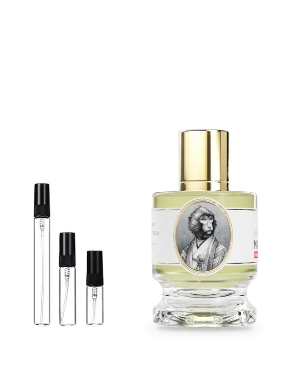 Zoologist Macaque Fuji Apple Edition sample – decant in glazen sprayflesje (2, 5 of 10 ml)